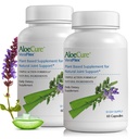 AloeCure VeraFlex naturale supliment sanitar comun cu USDA Organic Aloe Vera - capsule de bază pentru a sprijini comfort comun, mobilitate și flexibilitate - 60 capsule x 2 Btls
