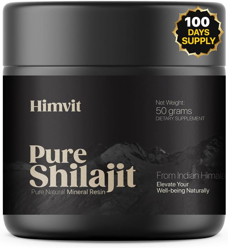 Pure Himalayan Organic Shilajit Resin cu raport de laborator Super mare potenta pentru barbati si femei Acid fuzilic & Trace Minerale Acid Humic Suplimentul Resin