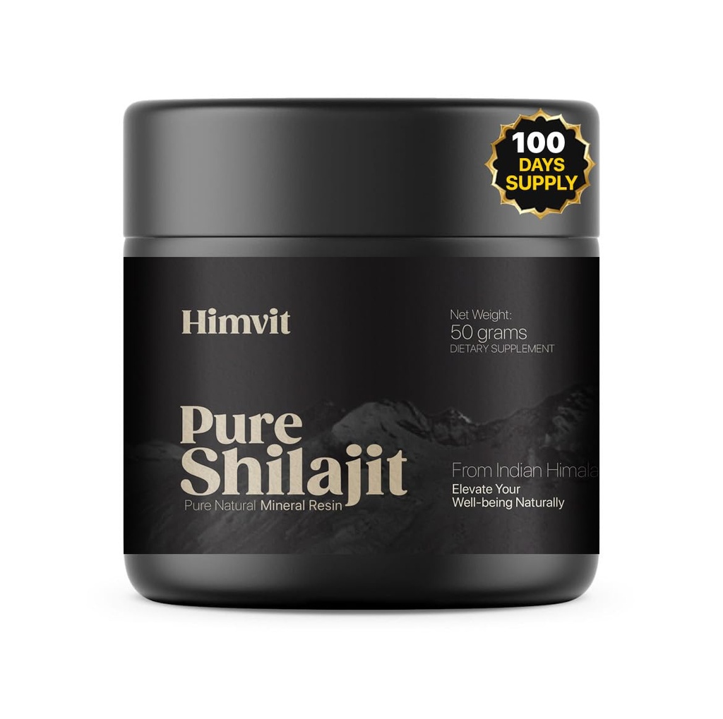 Pure Himalayan Organic Shilajit Resin cu raport de laborator Super mare potenta pentru barbati si femei Acid fuzilic & Trace Minerale Acid Humic Suplimentul Resin
