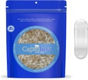 Capsuline Dimensiune 000 - Capsule Vegane goale clare - 5000 Conte - Capsule Veggie Pastile goale - Capsule vegetale DIY - Capace goale - Kosher și Halal Certified - ne-GMO certificate