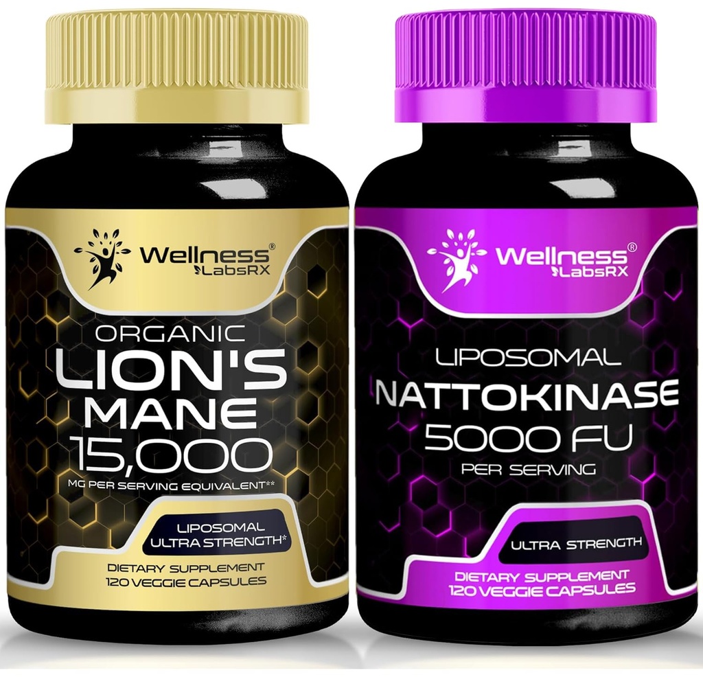 wellness LABSRX Lions capsule supliment Mane cu nattokinaza capsule 