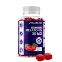 Melatonină fără zahăr vitamatic 30mg per gumă - 60 Serviri - 60 Gume vegetariene - Supliment de formare non-habită (60 Conte (Pachet de 1))