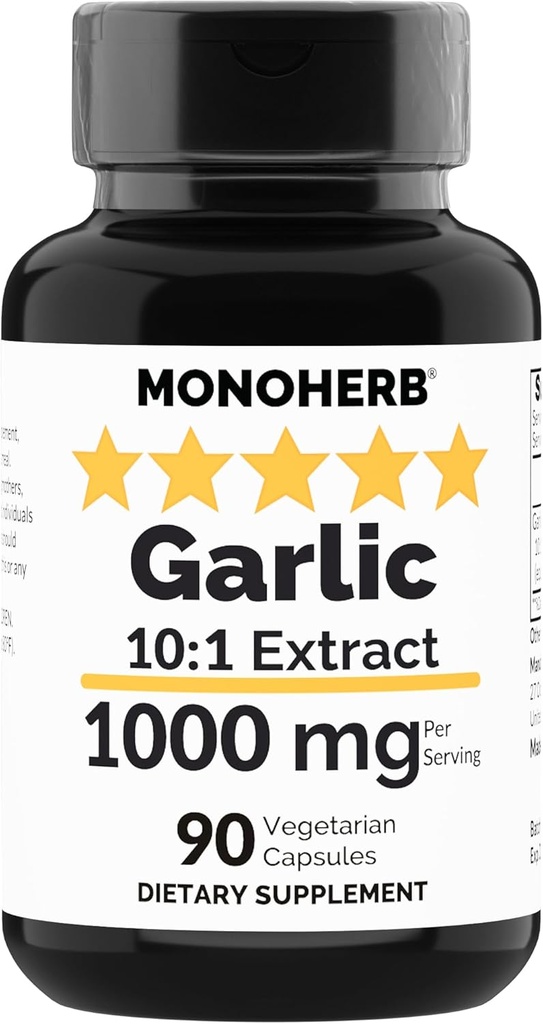 Extract de usturoi MONOHERB 1000 mg - 90 capsule vegetariene