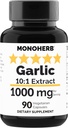Extract de usturoi MONOHERB 1000 mg - 90 capsule vegetariene
