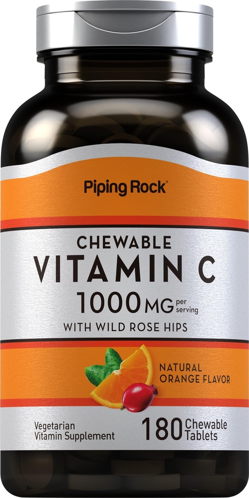 Piping Rock Vitamina C Chewable 1000 mg 