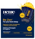 BeMe BeZen Sleep Supplement Natural Without Melatonin - 2X Absorbtion Than Pills - Sleep Adids for Adulți cu Magneziu, Ashwagandha, Mușețel, L-Theanină & GABA - Ananas delicios