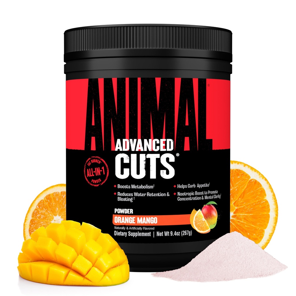 Animale taie praf termogenic Fat Burner - pierdere în greutate pentru femei și bărbați pentru metabolism, energie, focalizare, și Nootrop Brain Suppressant cu Ketones Apetit - Orange Mango Aroma