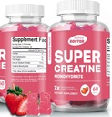 Gume Super Creatin Monohidrat pentru bărbați și femei, Zahăr-Free, 30 Serviri, 5g de Creatină Per Serving, Vegan, Gluten-Free, Bodybuilding Supliment de recuperare pentru a crește dimensiunea musculară și puterea