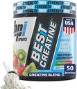 BPI Sports Cea mai bună creație - Creatină monohidrat pulbere pentru bărbați și femei, sare Himalayan - Putere, pompă, rezistență, creștere musculară, definiție musculară, Nu Bloat - Kiwi Căpșuni - 50 Serviri - 9.07 Oz
