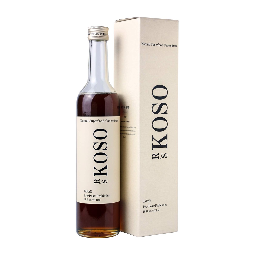 3-Day Cleanse by R's KOSO - Japanese Enzyme Drink Rich in Probiotics and Prebiotic, Made from 100+ Legume ? Fructe - Suport natural pentru o mai bună digestia și Gut Health + Detox + Cleanse - 16oz
