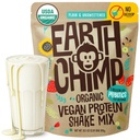 EarthChimp Organic Vegan Proteine pulbere - cu Probiotice - non OMG-uri, lactate gratuit, non-Whey, Pe bază de plante proteine pulbere pentru femei și bărbați, Gluten gratuit - 26 Serviri 32 Oz (Plain & Neîndulcit) nr Scoop