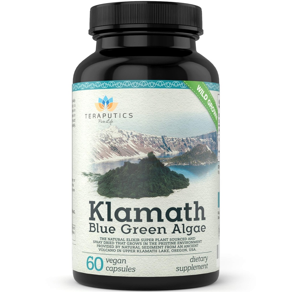 Premium Klamath Lake Blue Green Algae - mai puternic decât Spirulina și Chlorella Suplimente 