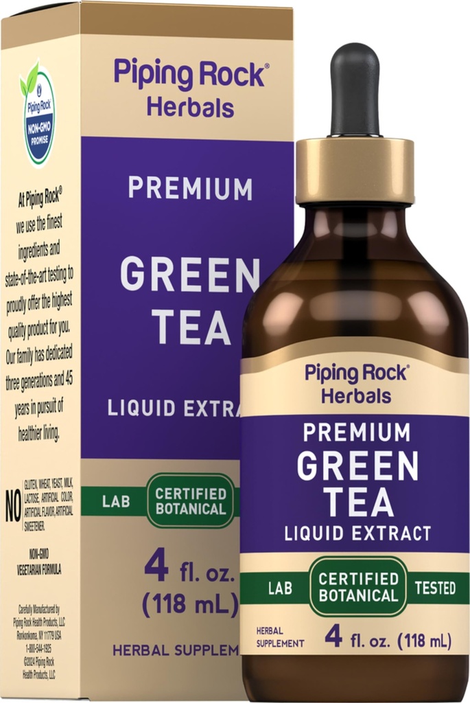 Piping Rock Green Ceai extract lichid 