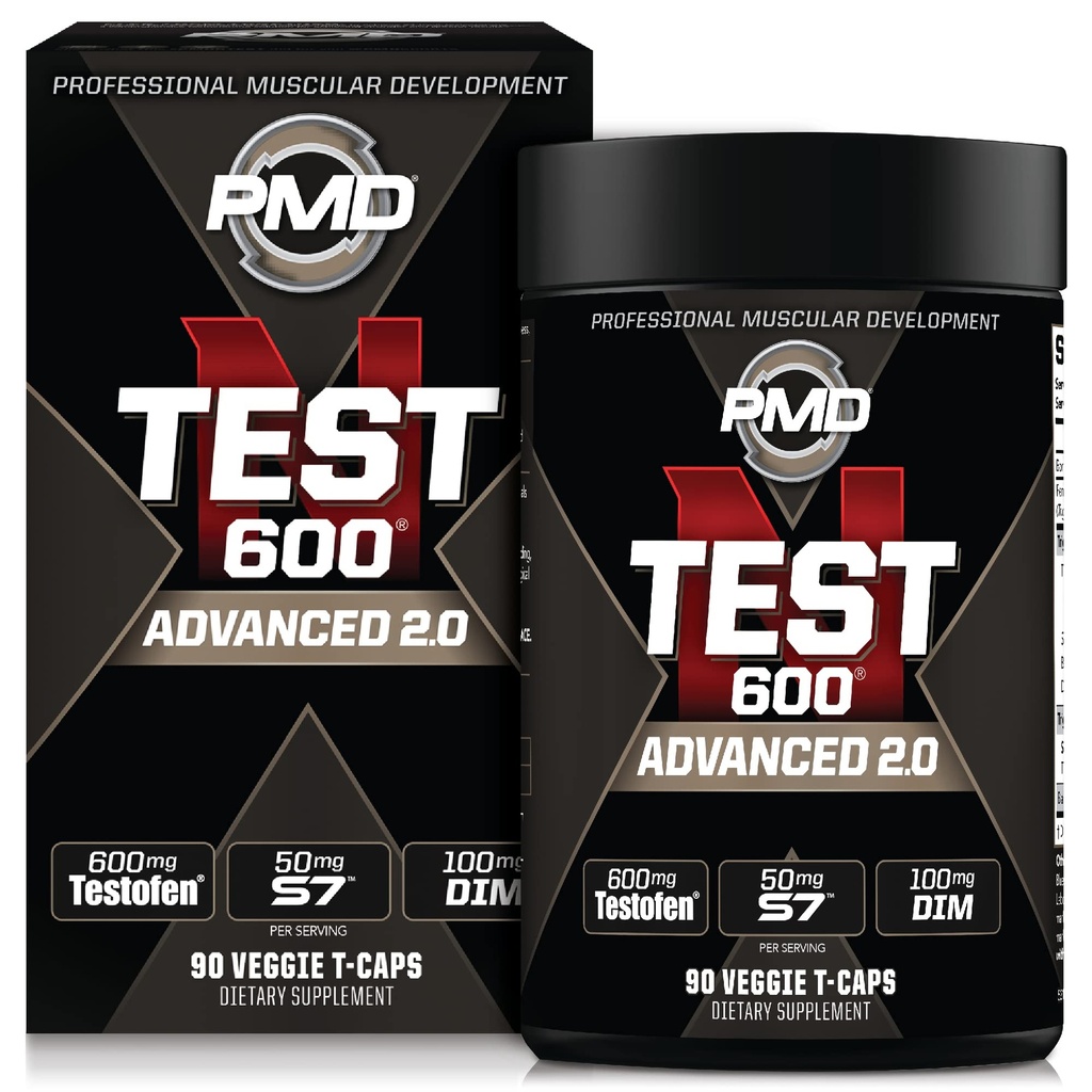 MPD Sports N-Test 600 Advanced Nitrotic Oxid Booster pentru bărbați - cu Clinical Studied Testofen - Lean Muscle and Force Gains with Estrogen Suppression (90 Veggie -Caps)