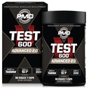 MPD Sports N-Test 600 Advanced Nitrotic Oxid Booster pentru bărbați - cu Clinical Studied Testofen - Lean Muscle and Force Gains with Estrogen Suppression (90 Veggie -Caps)