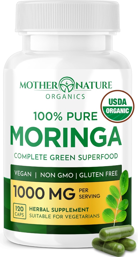 Mother Nature Organics Moringa Capsules 