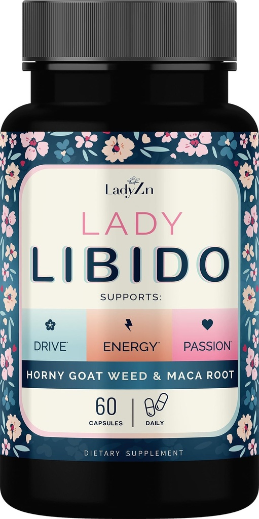 Lady Ligido Supliment pentru femei suport Mood, Drive & Energy, cu Hornygoatweed & Maca Root 