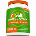 C-Salts Vitamina C pulbere Supliment - 100% pură mare doză Buffered Vitamina C pulbere pentru suport imunitar - Organic, Sugar-Free, Vegan, Non-GMO, Stomac-Friendly, Original 26 oz