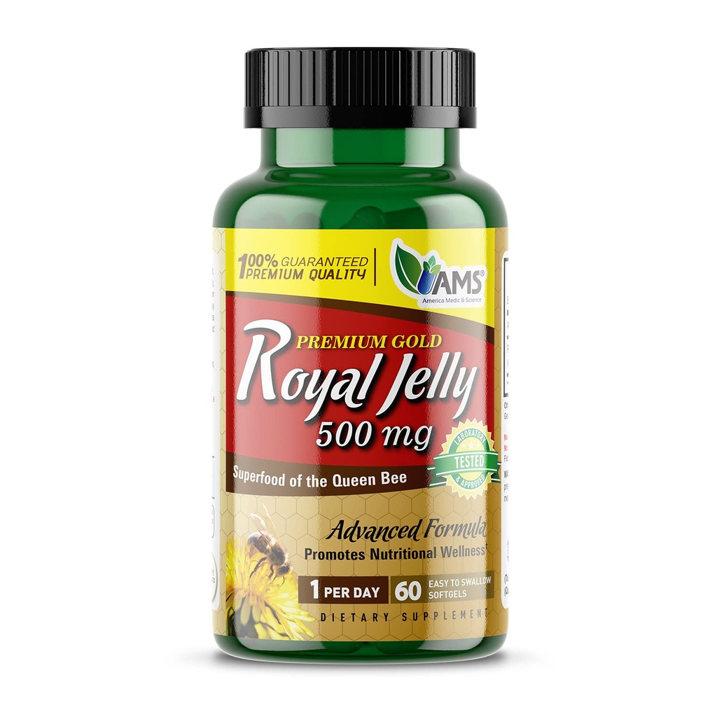 America Medic & Science Royal Jelly 500mg (60 softgels) 