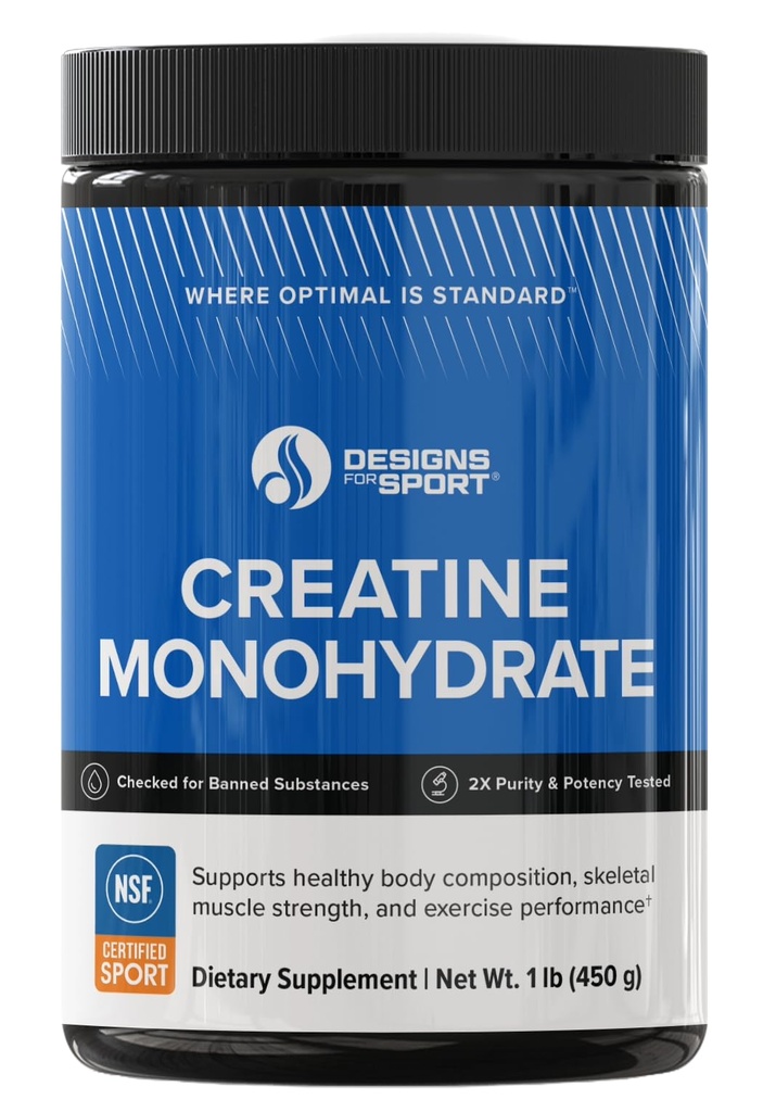 Design-uri pentru Sport Micronited Creatin Monohidrat pudra nearomatizat - NSF Certified for Sport, 90 Servings, Suporturi Recuperare musculara, Brain Health, Pre si Post Workout Putere