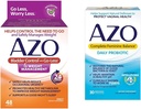 Controlul vezicii urinare AZO cu Go-Less® & management greutate Supliment alimentar & echilibru feminin complet Probiotice zilnice pentru femei, dovedit clinic pentru a ajuta la protejarea