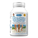 ANDREW LESMAN Circulație, Vein Support for Healthy Legs 180 Capsule - Diosmin de mare bioactivitate, Măcelar's Broom, reduce vizibil Umflarea și disconfortul în picioare, glezne, viței, picioare