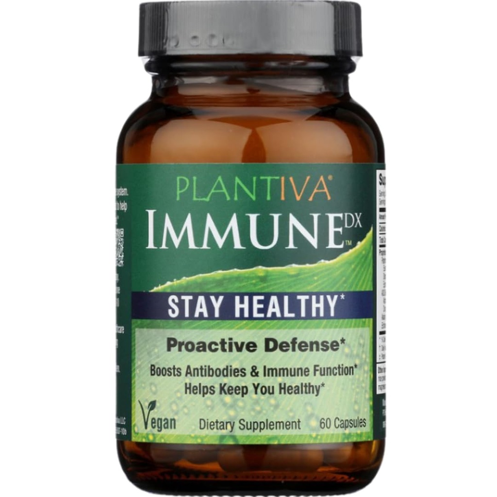 ImmunDx Immune sănătos Boost Daily Herbal Supplement, Rezistenţă naturală, Apărarea întregului corp cu echinacea & Ginseng - Vegan - 60 Capsule