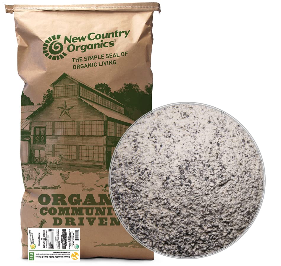 Noua țară Organics I Organic Kelp Supliment pentru bovine, caprine și cai I Certified Organic non-GMO, Natural Minerale Blend I Marea Kelp pulbere cu calciu esențial și fosfor I 40 lbs