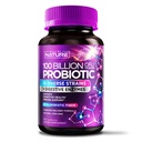 100 miliarde CFU Probiotic - Daily Digestive Gut Health Supplement for Men & Women - Lactobacillus acidophilus, Bifidobacterium & Prebiotice - Non-GMO, Gluten & Dairy Free, Perioada de valabilitate - 60 capsule