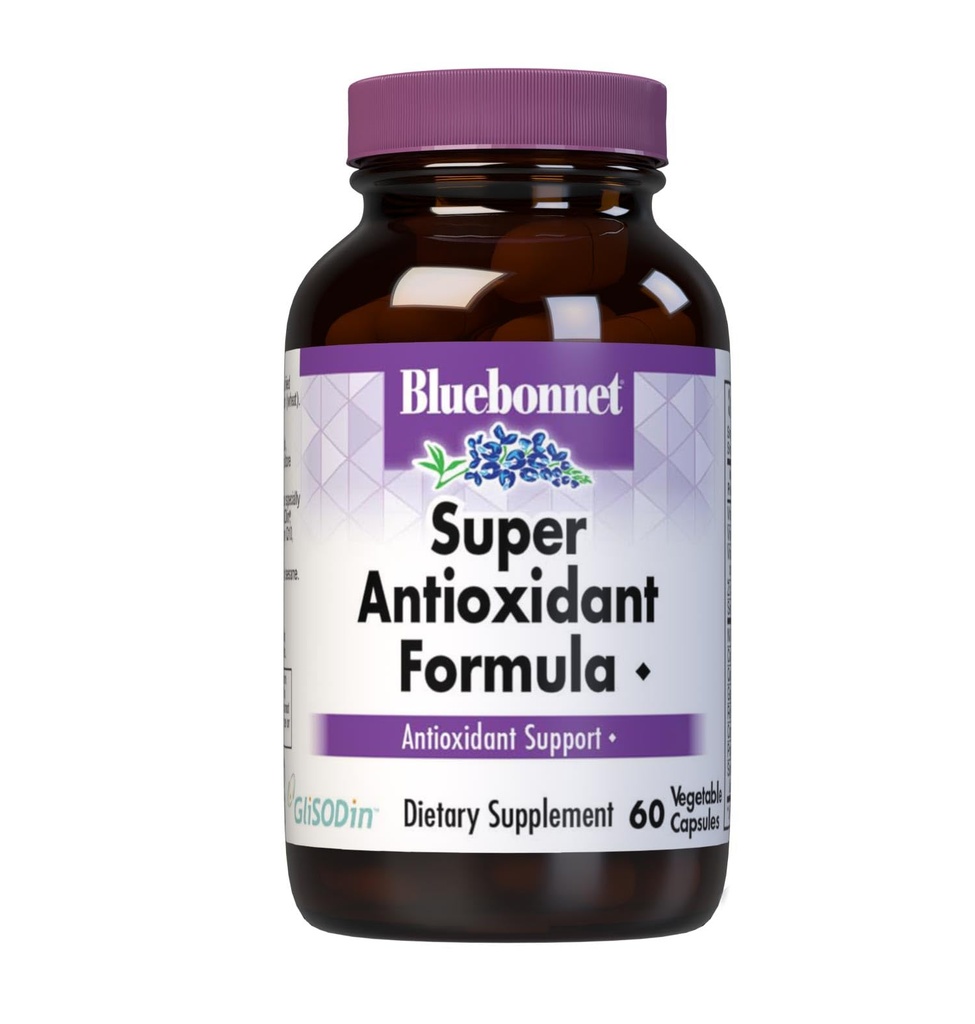 BlueBonnet Super Antioxidant Formula Capsule vegetariene, 60 Conte, Alb