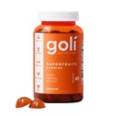 Supliment nutritional Goli, SuperFruts Beauty Gummy Vitamina - 60 Conte - Colagen-Promovare Ingrediente - Fructe mixte, Vegan, Plant-Based, Non-GMO, Gluten-Free & Gelatină gratuit