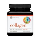 Youteory Advanced Collagen - 6000 mg - cu vitamina C & Aminoacids - pentru creșterea părului, piele și unghii * - Sprijină Joint, Bone & Muscle Health* - pentru femei și bărbați - 120 comprimate (20-Day Supply)