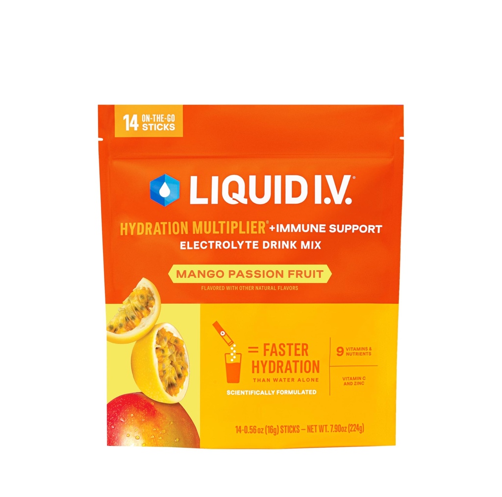 Multiplicator de hidratare I.V.® lichid + Suport imun - fructe de mango Pasiuni 