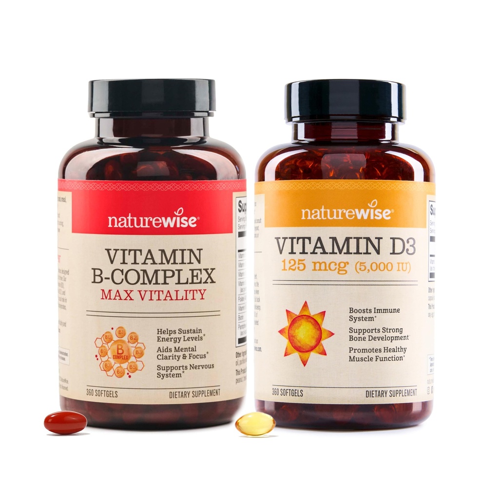 NatureWise Vitamina B Complex 360 Softgels