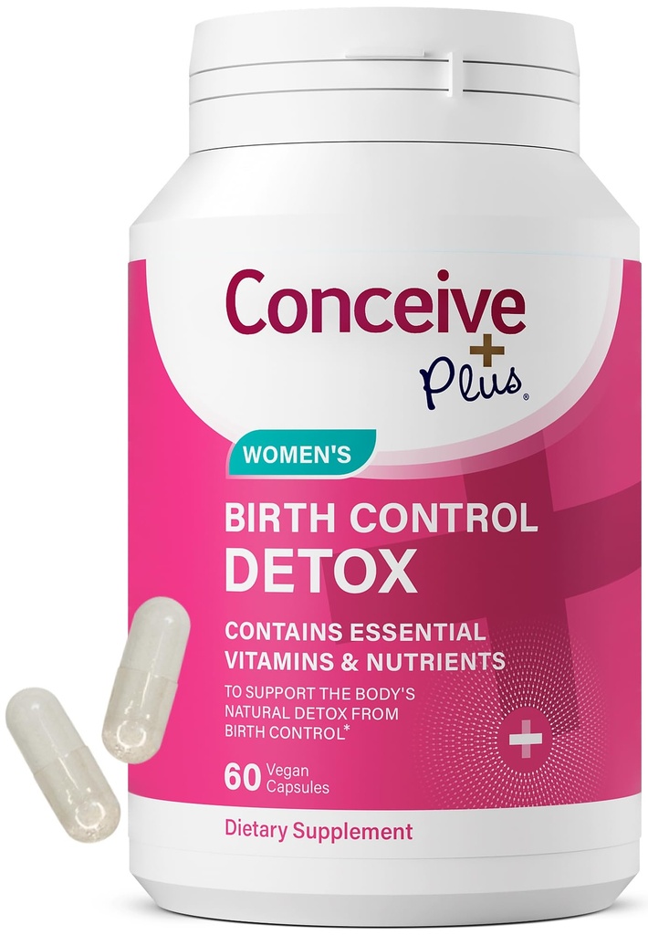 CONCEIVE PLUS de control al nasterii supliment de detoxifiere - Vitamine prenatale Cel mai bun pentru femei - Suport Hormon echilibru si sanatate ovariana - esential pentru femeile care incearca sa conceapa - Suplimente dietetice - 60 capsule