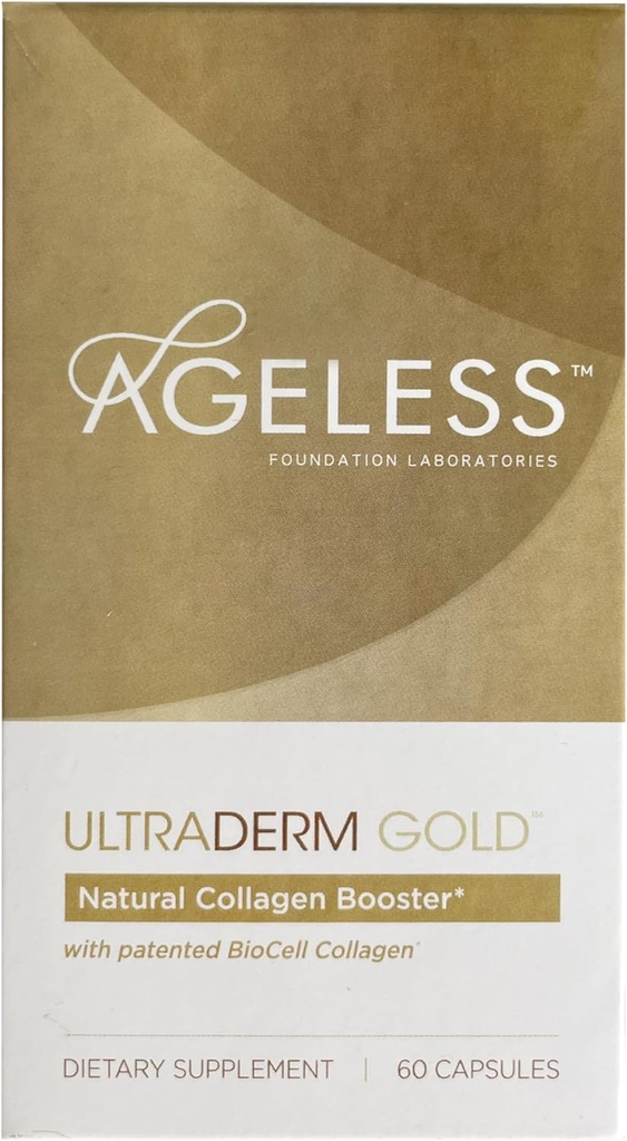 UltraDERM fără vârstă Gold - Natural Colagen Booster cu BioCell Colagen - 60 Conte