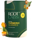 Gume de turmerie I No Adăugat Zahăr I 95% Curcumin & Black Pepper Extract I pentru adulți și copii I non-GMO I 100% Natural & Organic I Tert Parte testat I 500 mg I 60 Gummy