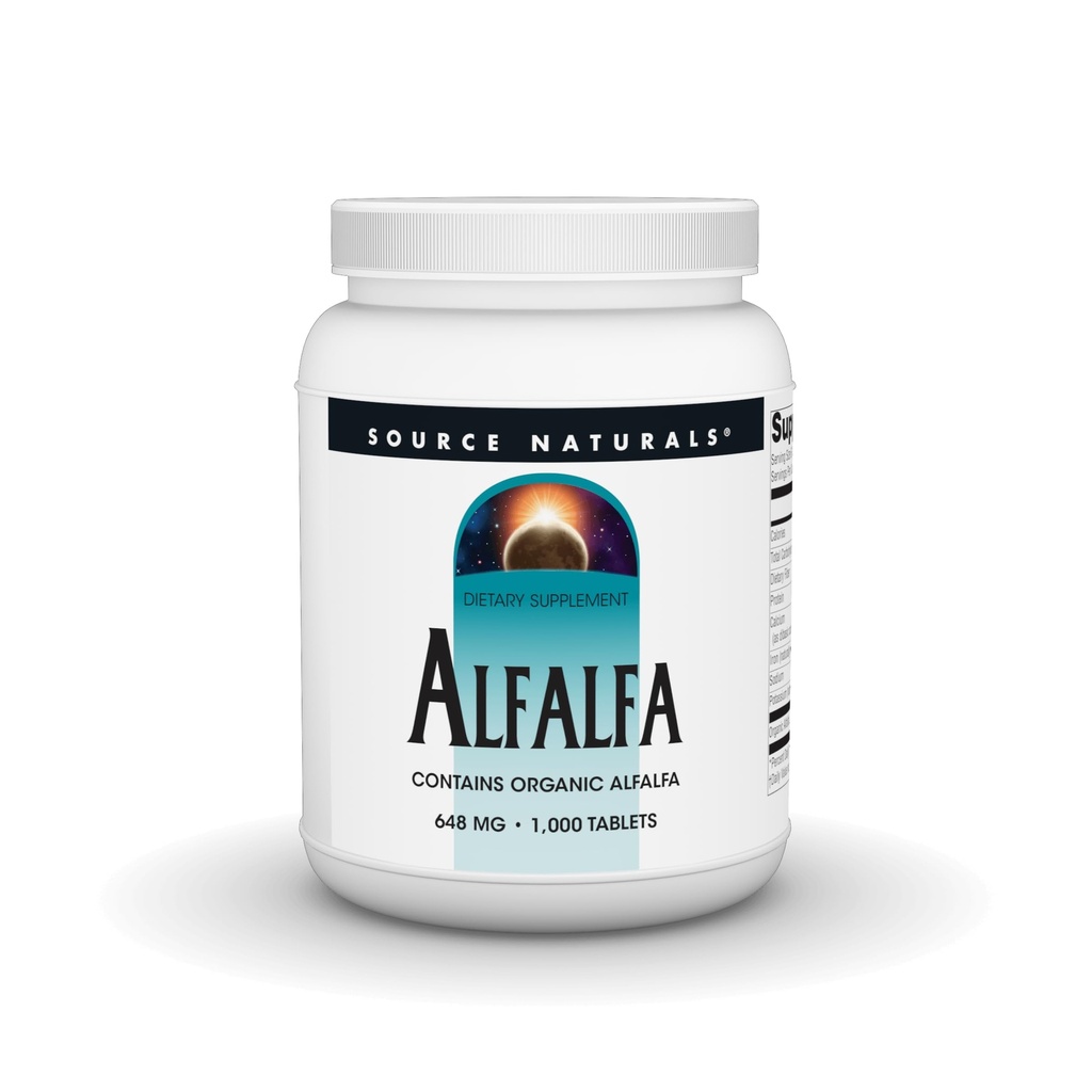 Sursa Naturale Alfalfa 10 Grain Supliment alimentar - 1000 Comprimate