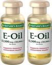 Uleiul de vitamina E Bounty al naturii, susține imun și antioxidant, 30.000 UI vitamina E, topical sau oral, 2,5 fl Oz (Pachet de 2)