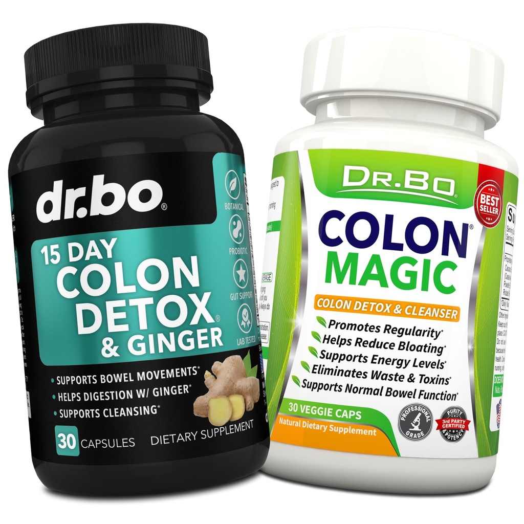 Colon Cleanser Detoxifiere Supliment Capsule - 15 zile Colon Cleanse Pastile & Probiotic Herbal Formula - Daily Bowel Miscare Suplimente pentru stomac intestinal Blooting Digestive Gut Curățare Suport