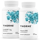 THORNE - 5-MTHF & Vitamina B12 Bundle - Suport cardiovascular și nervos - 60 Servings