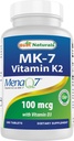 Cele mai bune naturale Vitamina K2 (MK7) cu D3 Supliment Bone and Heart Health (5000 UI vitamina D3 & 100 mcg Vitamina K2 MK7), 180 comprimate