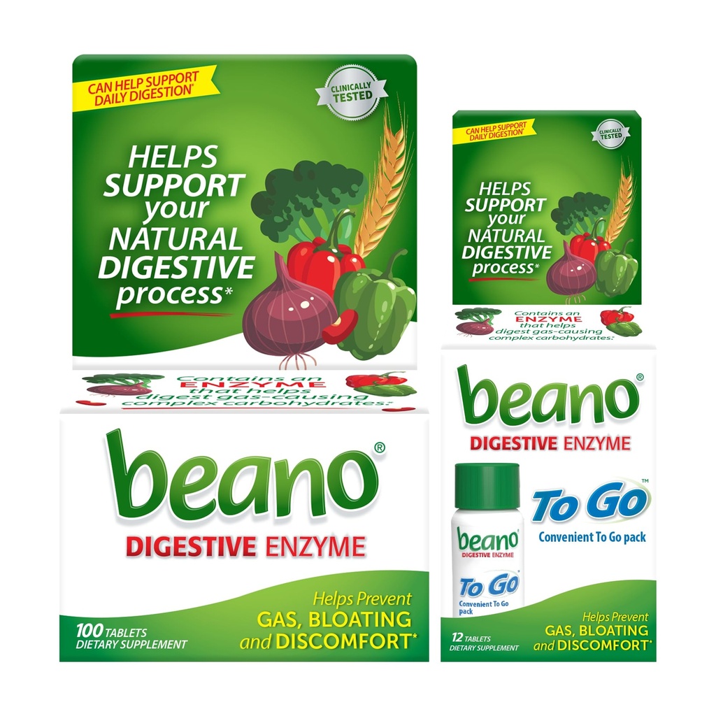 Beano Extra Force 100ct & Beano to Go Pocket Pack 12ct