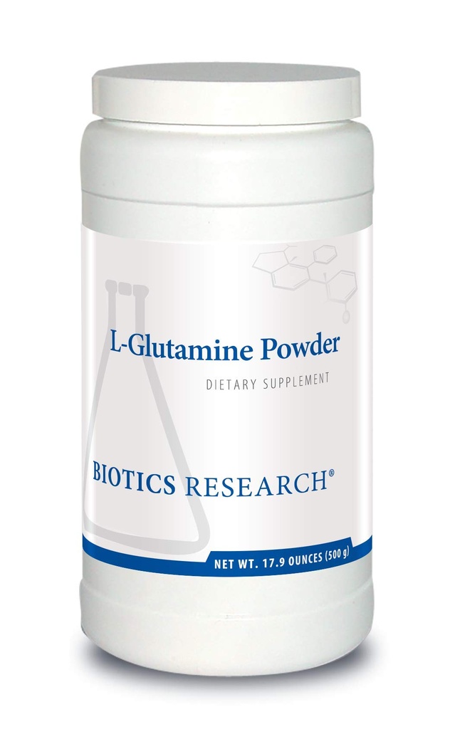 Biotice de cercetare L Glutamina pulbere praf praf praf praf, 3g / Serving, Sănătate gastro-intestinală, Suport gută, Suport muscular optim, Lean musculare, Activitatea antioxidant, 17.9 Ounces 166 Serviri