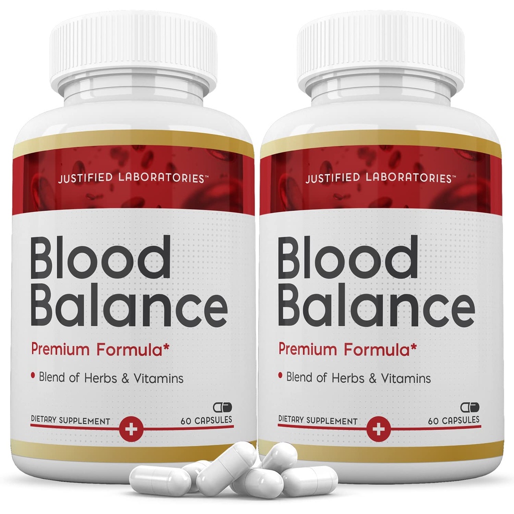 Laboratoare justificate (2 pachet de sânge echilibru avansat Formula 620MG Suplimente 120 Capsule