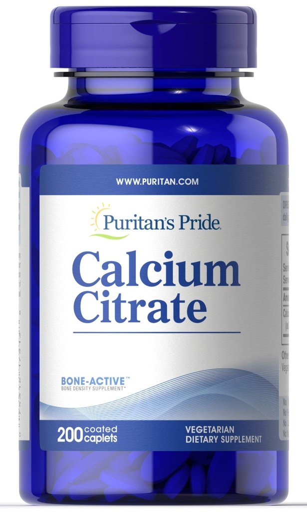 Pride Citrate de calciu 200 Mg, 200 Count