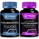 wellness LABSRX Resveratrol Capsule 10000 mg - Nattokinaza Supliment Capsule - 5000 FU
