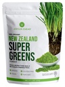 Ferme de coarne - 100% Pure organic Noua Zeelandă Super Greens pulbere, 40 Servings, 200g - Iarbă de grâu, Barley Grass, Chlorella, Spirulina - Vegan, Gluten gratuit, Clorofill bogat, pentru energie și detoxifiere