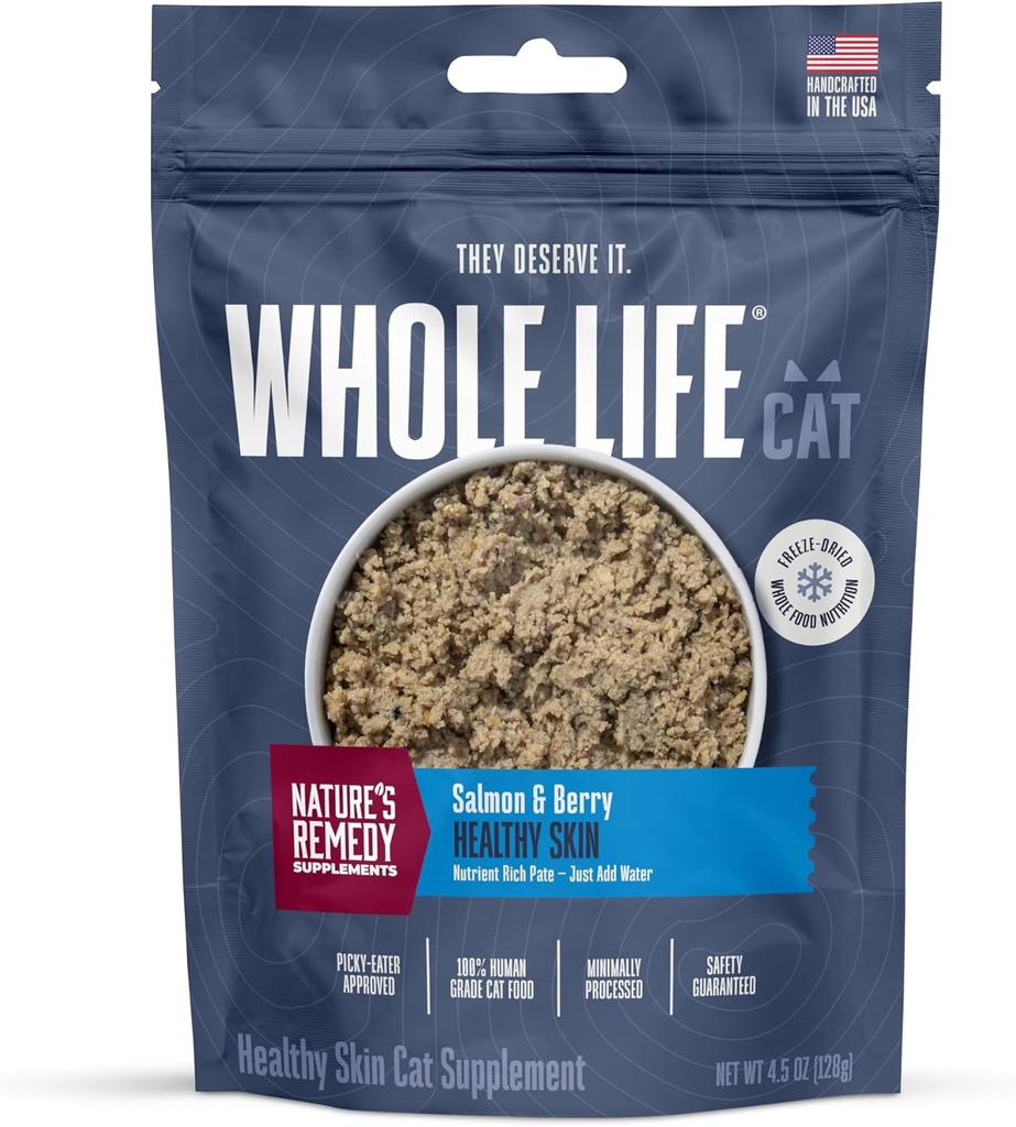 Întreaga viață Animale de companie sănătos Piele și haine Cat Suplimente pentru piele uscată, Alergie & Stomac Relief, Cat Immune & Digestive Suport - Probiotice & Omega 3 pentru pisici, Cat Food Adauga ins - 30 de zile de aprovizionare