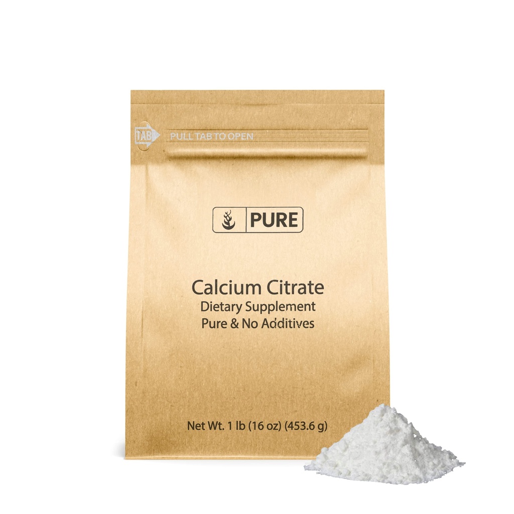 Ingrediente originale pure Citrat de calciu (1lb) Supliment de calciu, fără aditivi sau fillers